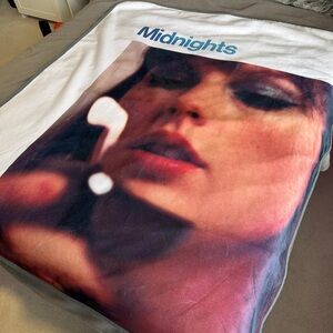 Official Taylor Swift - Midnights Album Cover Fleece Blanket - New in Orig Seal